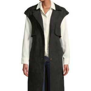NWT Shelli Segali army vest utilitarian trench